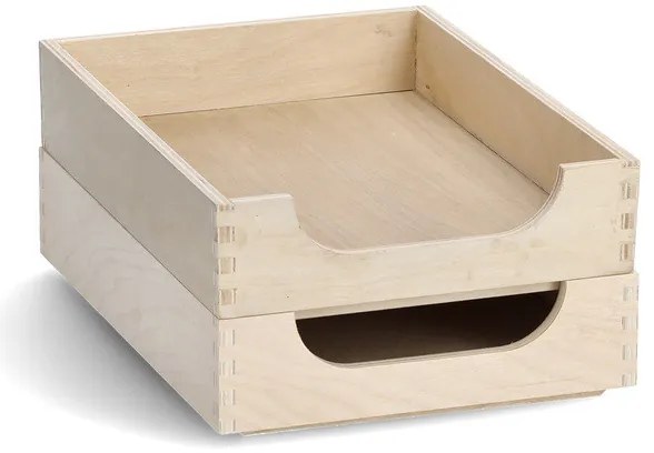 Zeller Present Dřevěný pořadač na dokumenty, organizér FILE TRAY