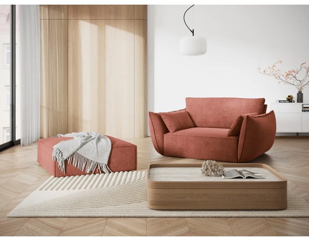 Červená podnožka Vanda - Mazzini Sofas
