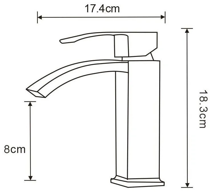 Mexen Libra, umývadlová batéria, čierna matná, 745100-70