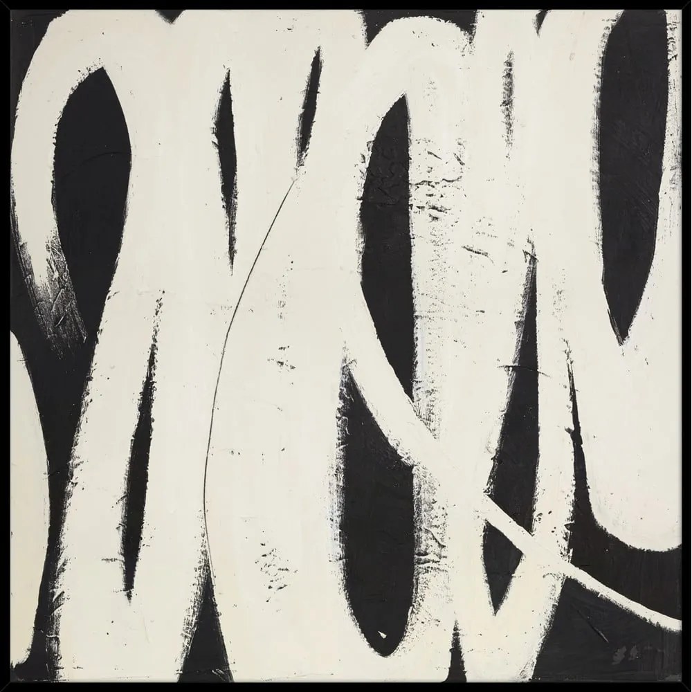 Ručne maľovaný obraz 100x100 cm Spinning Around – Malerifabrikken