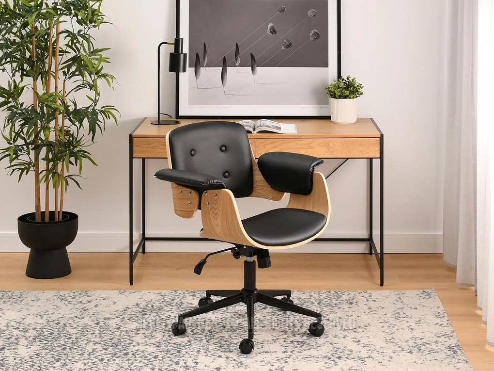 Kreslo Duckie (dub čierny + čierna). Akcia -30%. Vlastná spoľahlivá doprava až k Vám domov. 1110498