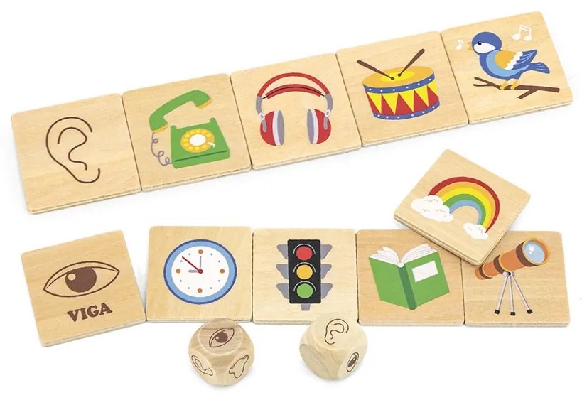 Drevené puzzle Zmysly Viga