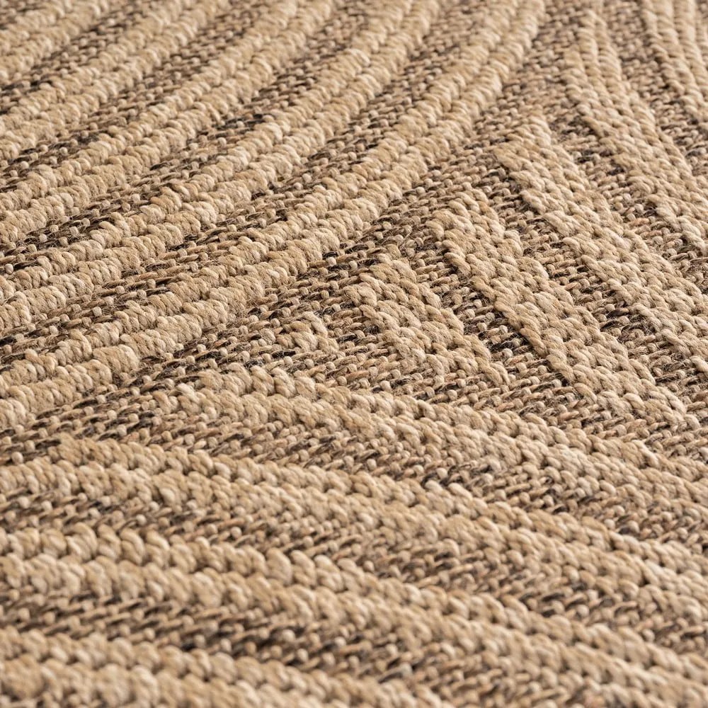 Hnedý vnútorný a vonkajší koberec 80x150 cm Timber 1401 – Ayyildiz Carpets