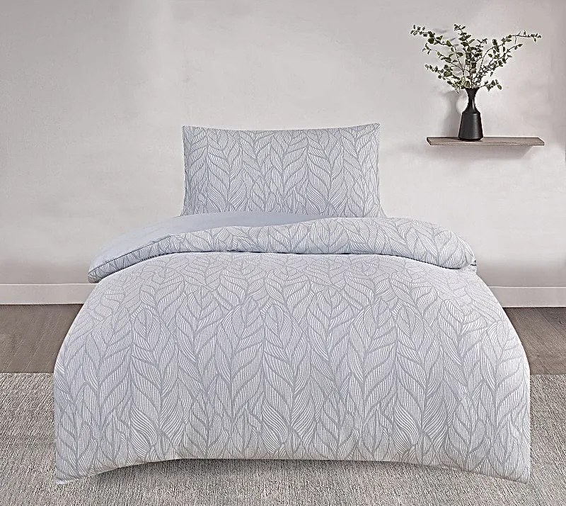 Obliečky damaškové žakarové Harmony sivé 200x140cm+90x70cm TiaHome