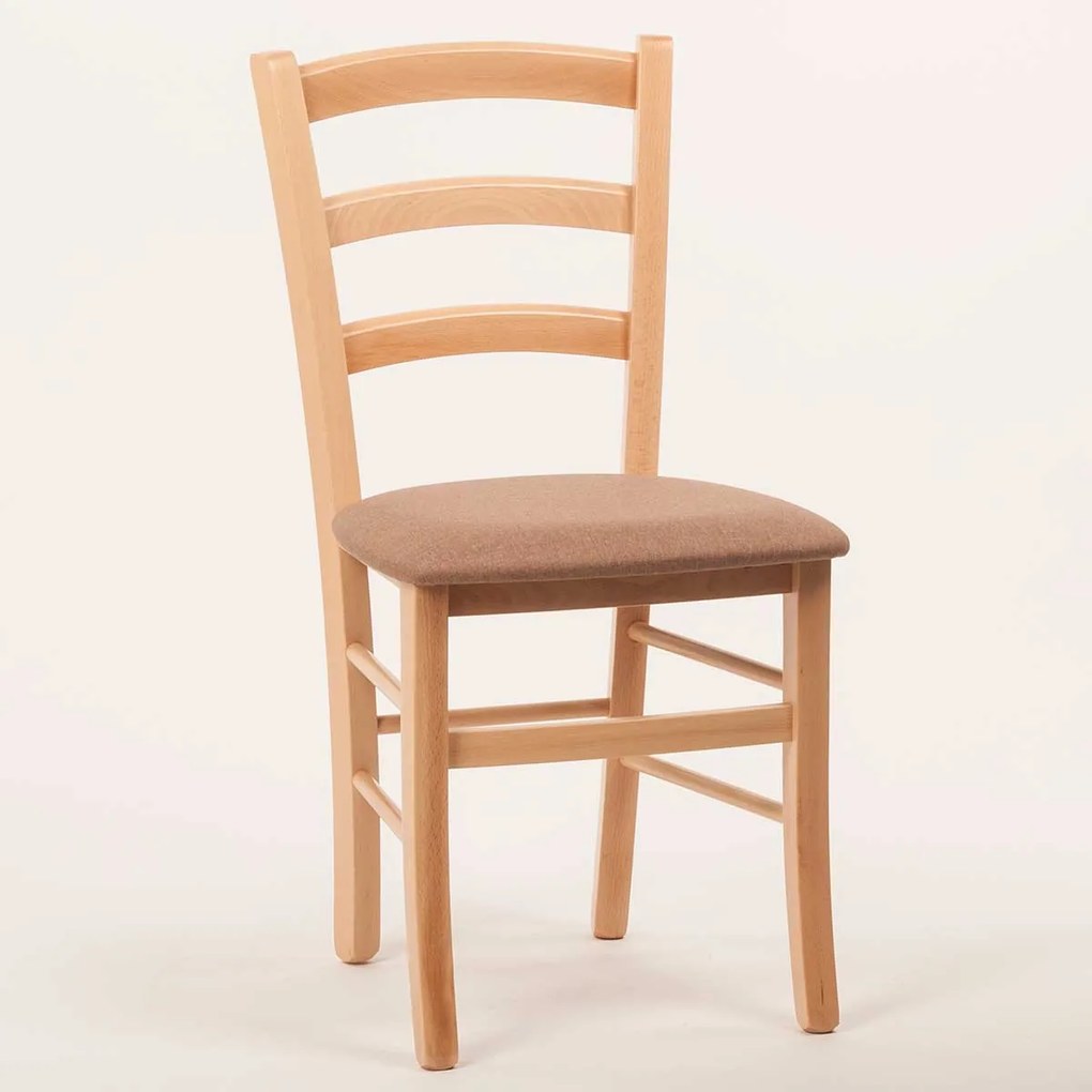 Stima stolička PAYSANE s čalúneným sedákom Vyberte odtieň ->: Orech, Vyberte látku ->: LUX Jeans 33