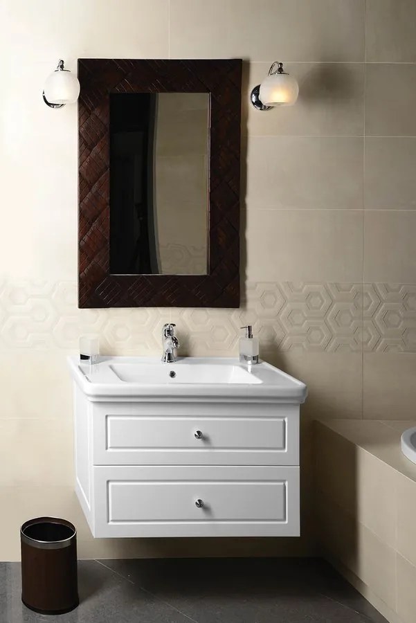 Sapho VIOLETA umývadlová skrinka 83x52x46cm, biela pololesk VI090-3131