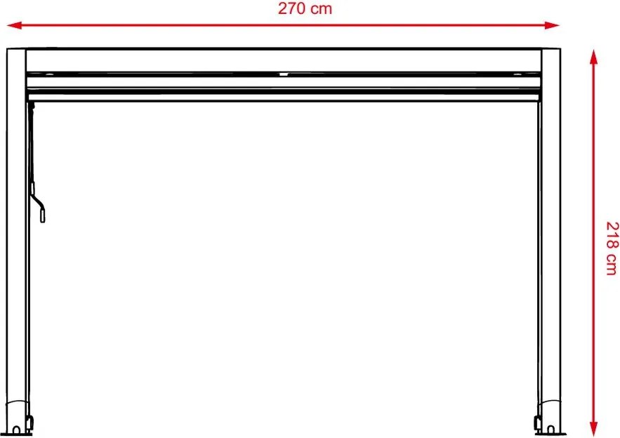 Roleta pre bioklimatickú pergolu 3 M