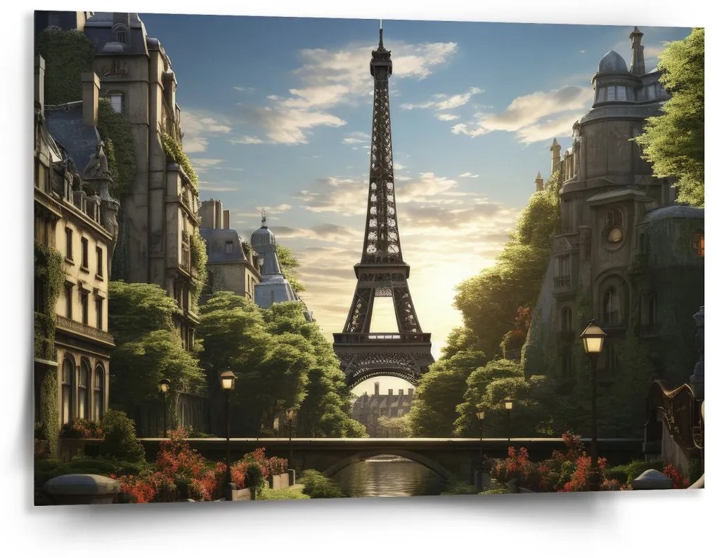 Sablio Obraz Paríž Eiffelova veža Art - 150x110 cm