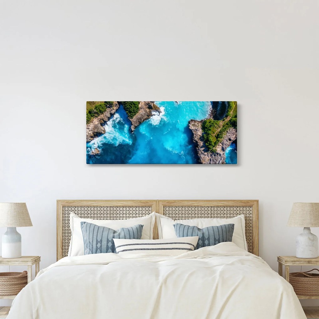 Obraz - Zátoka na Bali (120x50 cm)