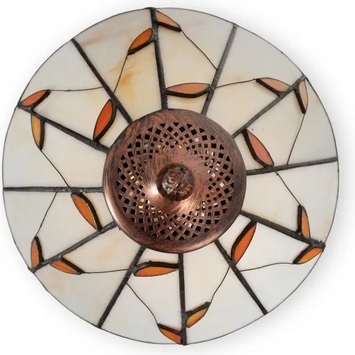 Brilagi - Tiffany vitrážová stolná lampa FOLIA 1xE27/60W/230V