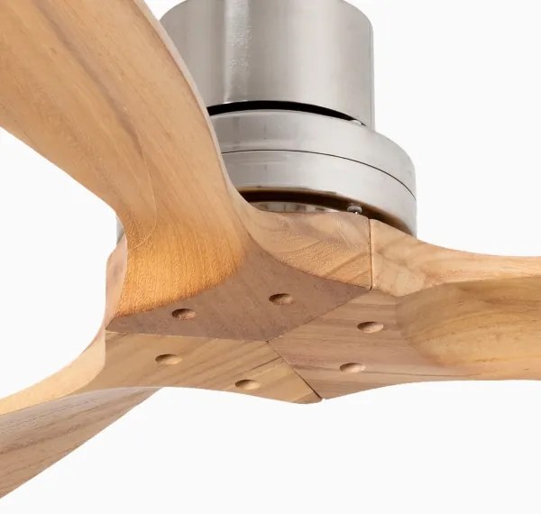 FARO 33509DC - Stropný ventilátor MINI LANTAU chróm/drevo pr. 107 cm + DO