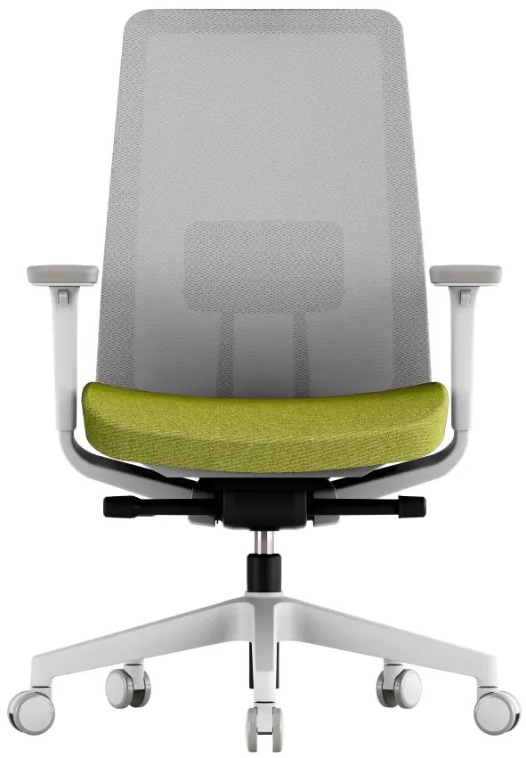 OFFICE MORE -  OFFICE MORE Kancelárska stolička K10 WHITE zelená