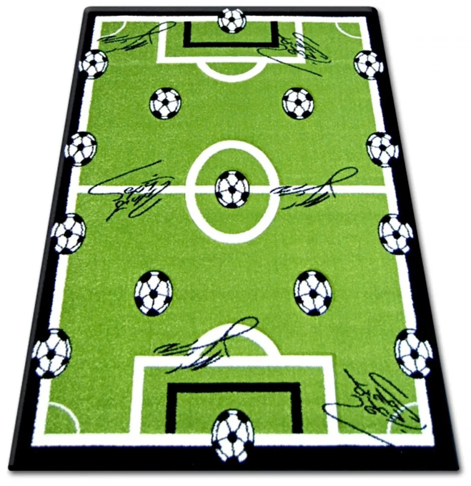 Detský kusový koberec Futbalové ihrisko zelený 2, Velikosti 80x150cm