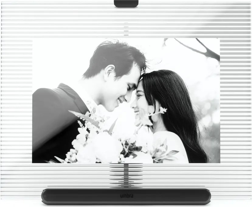 Čierny sklenený stojací rámček 16x20 cm Flute – Umbra