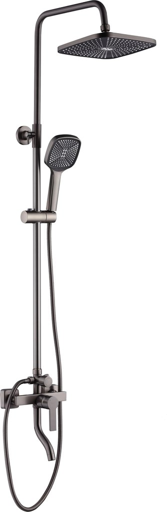 Rea Argus, sprchový set s vaňovou výlevkou, grafitová, REA-P6535