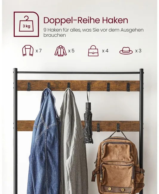 Vešiak na kabáty s botníkom HSR401B01