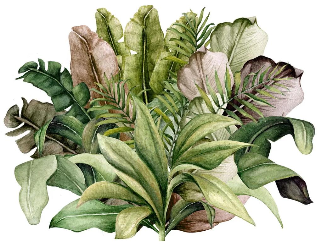 Dekornik Samolepka - botanická džungľa - L