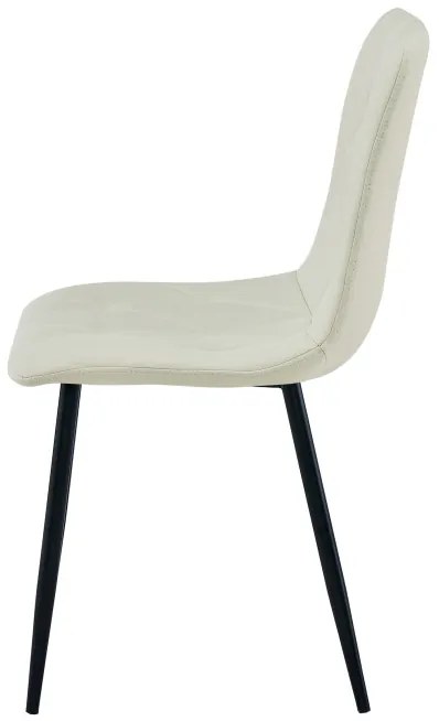 Jedálenská stolička LIBRA béžová / čierne nohy
