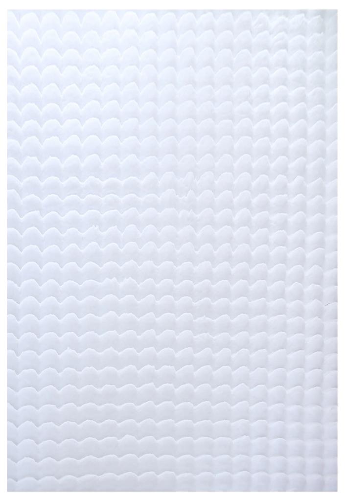 Ayyildiz Kusový koberec AMBIANCE 5110, Biela Rozmer koberca: 140 x 200 cm