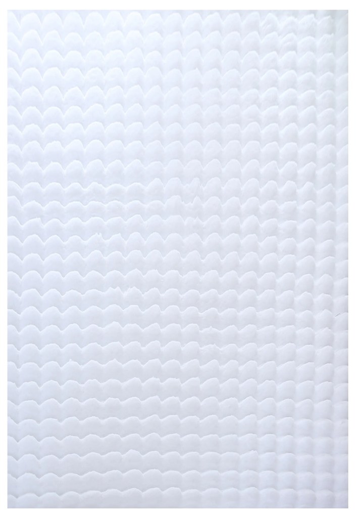 Ayyildiz Kusový koberec AMBIANCE 5110, Biela Rozmer koberca: 80 x 150 cm