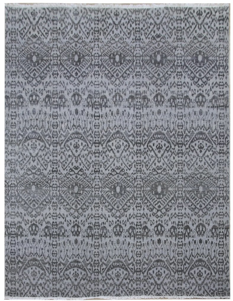 Diamond Carpets koberce Ručne viazaný kusový koberec Diamond DC-EKT L silver / black - 180x275 cm