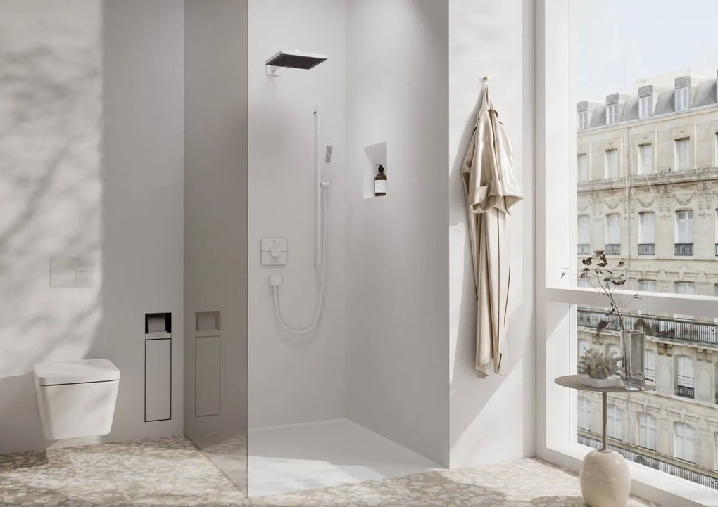 Hansgrohe ShowerSelect Comfort E, termostat pod omietku pre 2 spotrebiče, biela matná, HAN-15572700