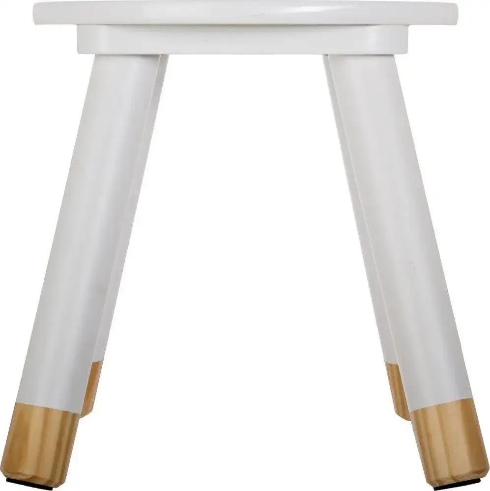 Biela detská stolička STOOL WHITE
