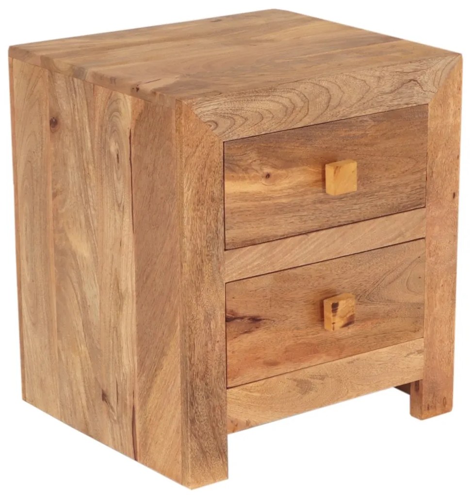 furniture-nabytek.cz - Nočný stolík z masívu z dreva mango 45x50x40