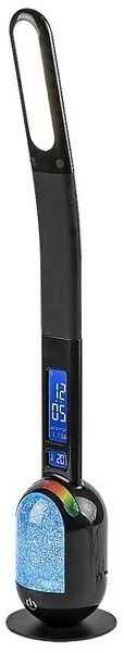 Rabalux 74230 stolná LED lampa s glitrami Figen, čierna, 5W, 290lm, 5000K, stmievateľná