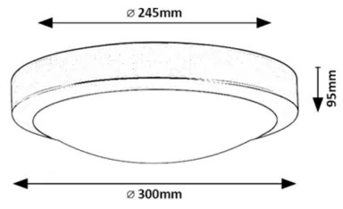 Rabalux 75008 - Kúpeľňové stropné svietidlo KLEMENTINE 2xE27/40W/230V IP44