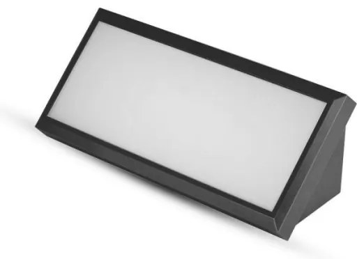 LED Vonkajšie nástenné svietidlo LED/12W/230V 6400K IP65 čierna