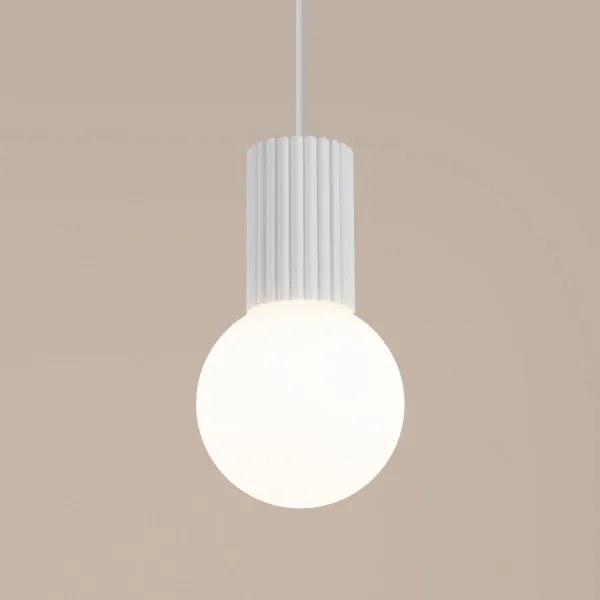 Sollux SL.1709 - Luster na lanku HALO 1xG9/8W/230V pr. 12 cm biela