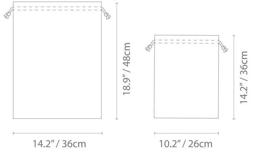 Látkové vrecká na bielizeň v súprave 2 ks – Bigso Box of Sweden