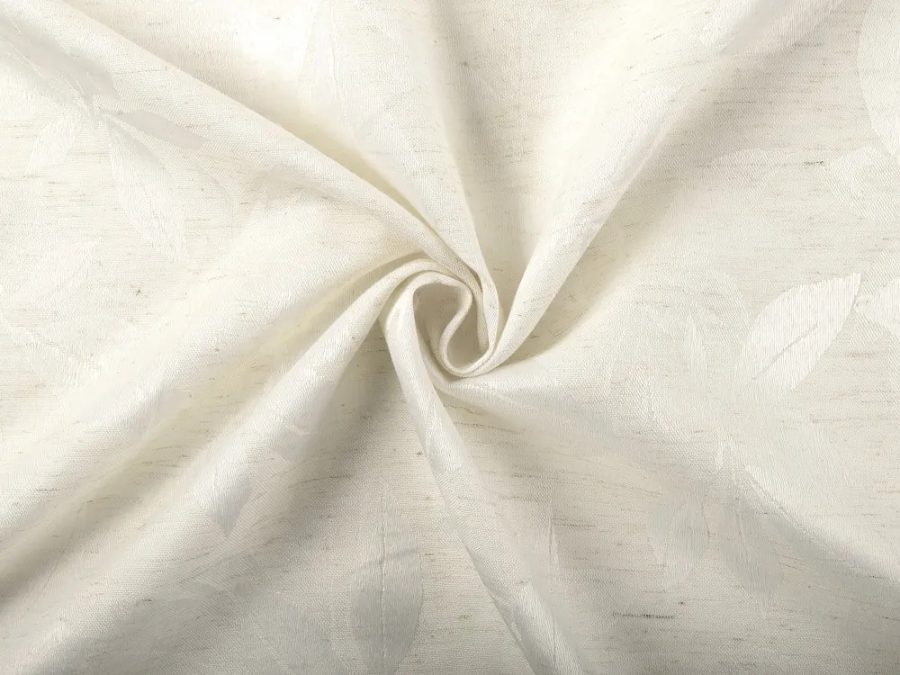 Biante Teflónový oválny obrus TF-065 Listy na režnom 140x160 cm