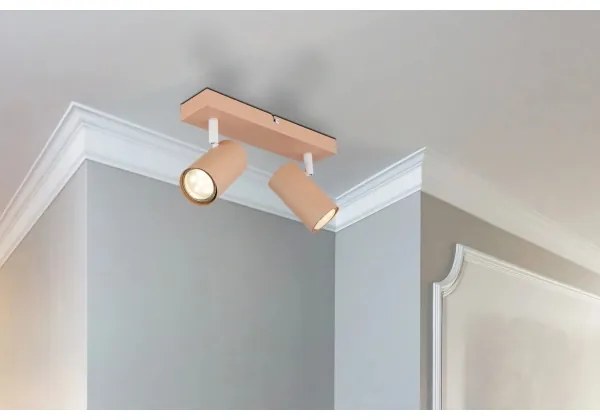 Globo 57911-2P - Bodové svietidlo ROBBY 2xGU10/25W/230V oranžová