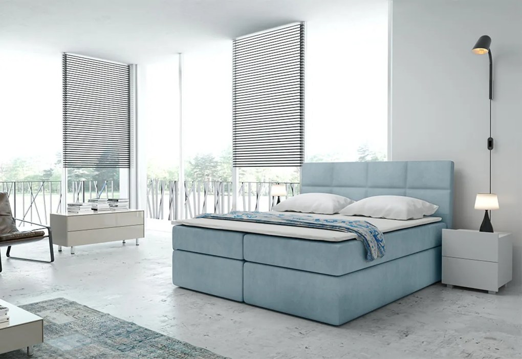 Čalúnená posteľ boxspring TYP 57, 180x200, trinity 16