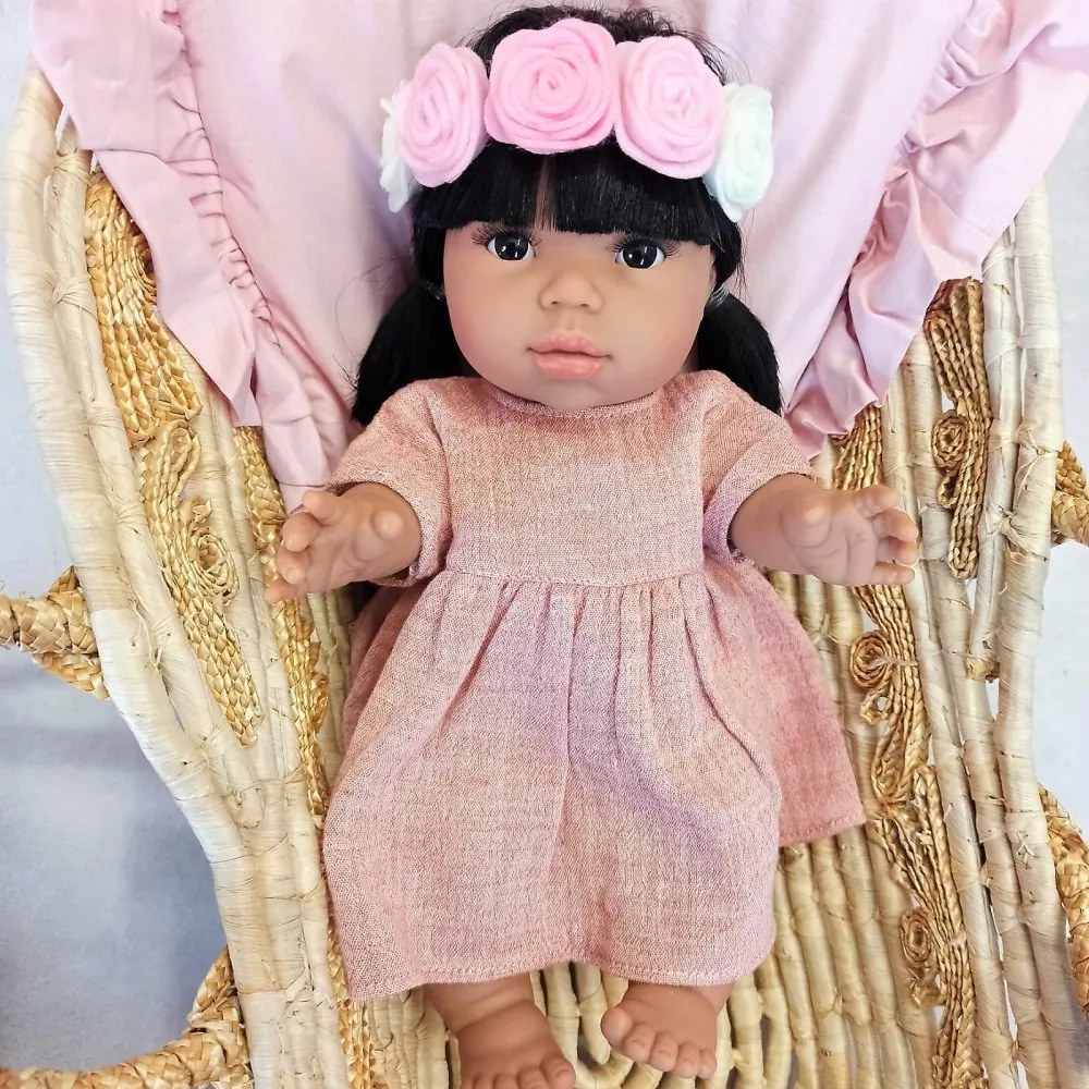 Prútený nosič pre bábiky - košík