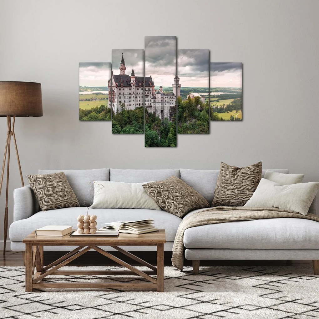 Obraz - Zámok na skalách (150x105 cm)
