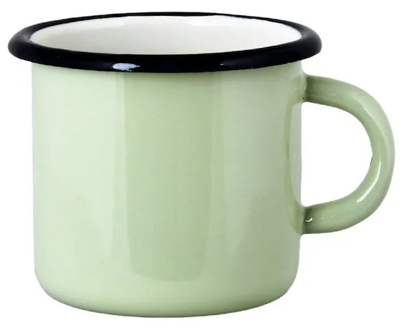 Zelený smaltovaný hrnček Emil´s Enamel Green - Ø 9*8 cm / 0,4L