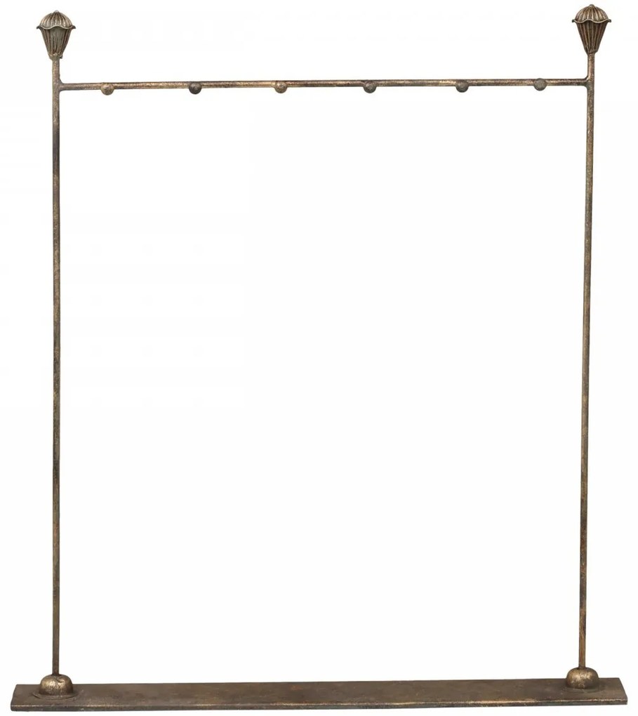 Bronzová antik závesná šperkovnica na šperky a retiazky - 33*6*37 cm