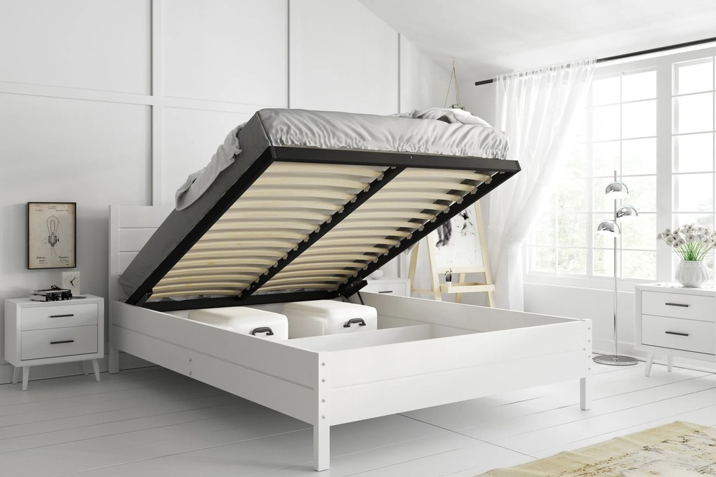 Manželská posteľ CONTINENTAL 160x200 biela