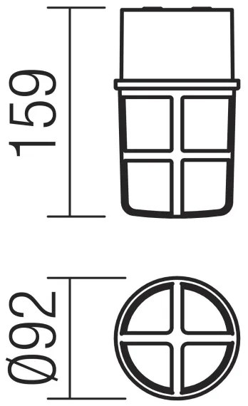 Redo 90193 - Vonkajšie bodové svietidlo TRITON 1xE27/28W/230V IP54 mosadz