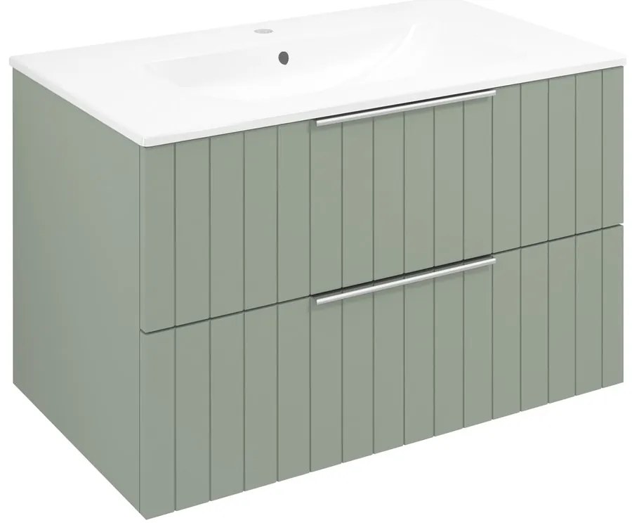 Sapho Sapho, CIRASA umývadlová skrinka 79,8x52x46cm, verde strip, CR801-4444S