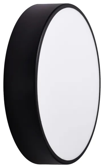 Vonkajšie stropné svietidlo so senzorom CLEO 3xE27/24W/230V pr. 40 cm čierna IP54