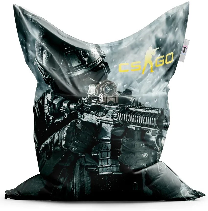 Sablio Sedací vak Classic CS:GO Vojak 1 - 150x100 cm