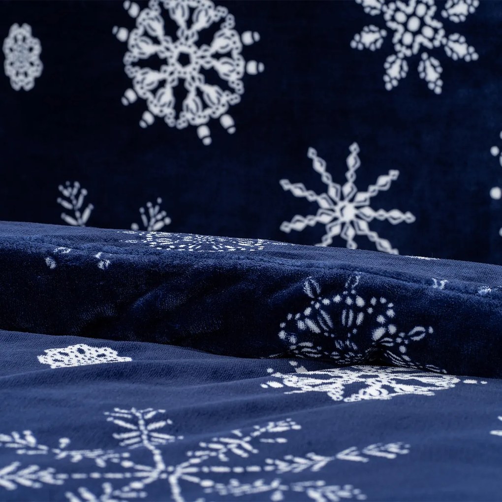 4Home Obliečky mikroflanel Midnight Snowfall, 140 x 200 cm, 70 x 90 cm