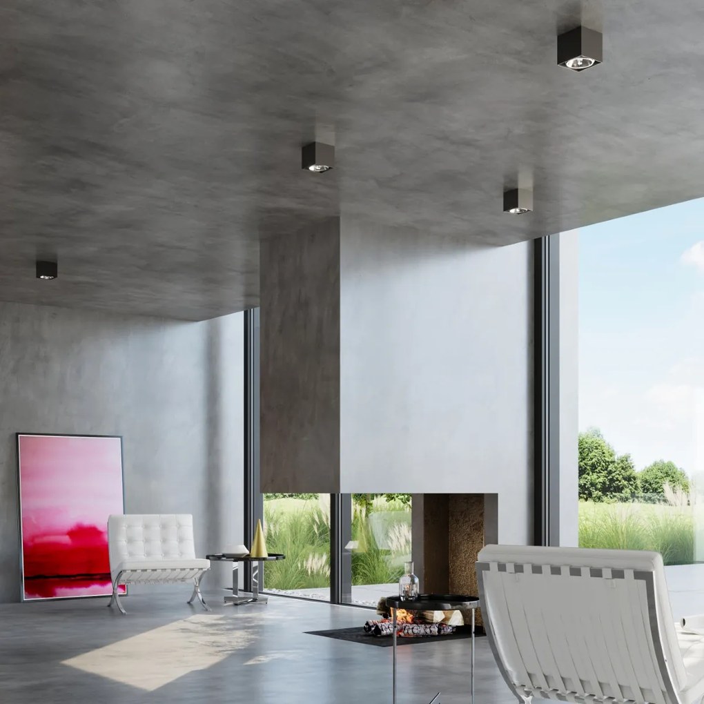 Stropné svietidlo Blake, 1x čierne kovové tienidlo