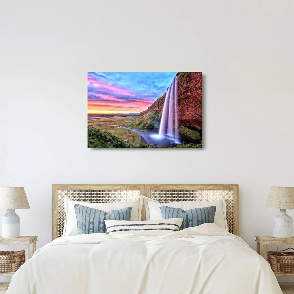 Obraz - Vodopád Seljalandsfoss (90x60 cm)
