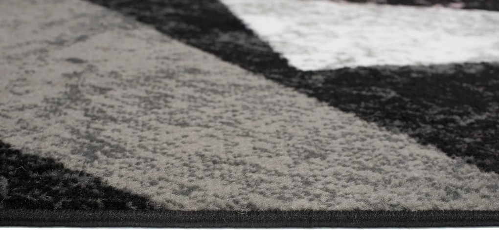 TA Koberec K855F BLACK CHEAP PP EWL Sivý Obdĺžnikový Rozmer: 120x170 cm