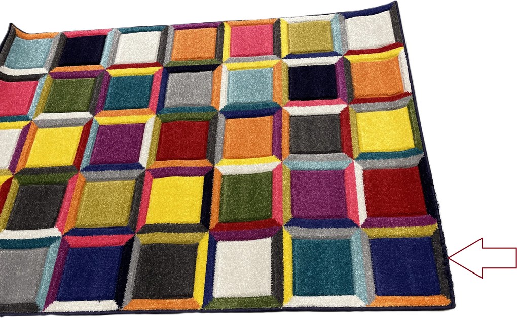 Flair Rugs, POŠKODENÝ - Kusový koberec Spectrum Waltz Multi, 120x170, viacfarebná, obývacia izba